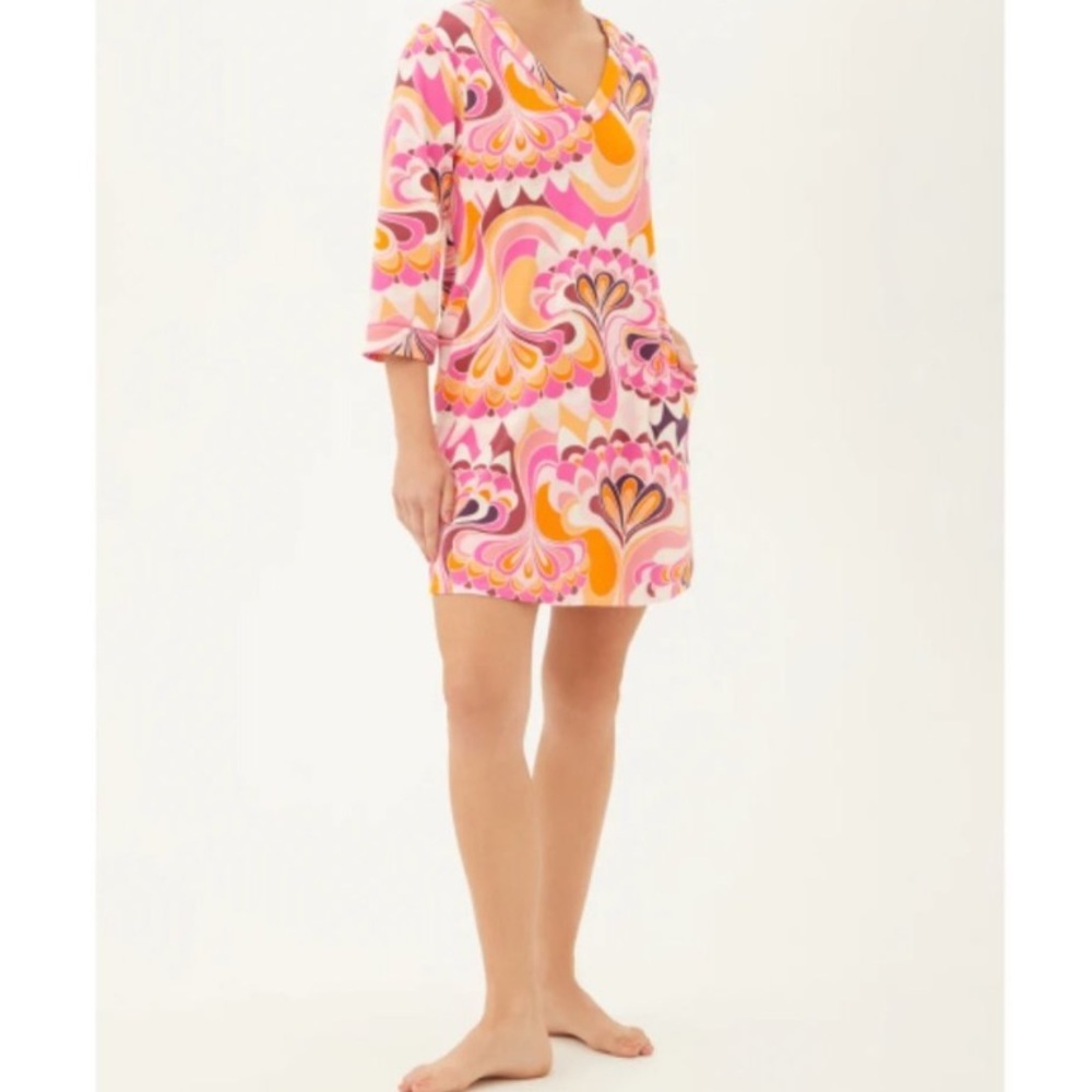 Bed Head PJ’s‎ x TRINA TURK Lotus A-Line Sleep Shirt Caftan S